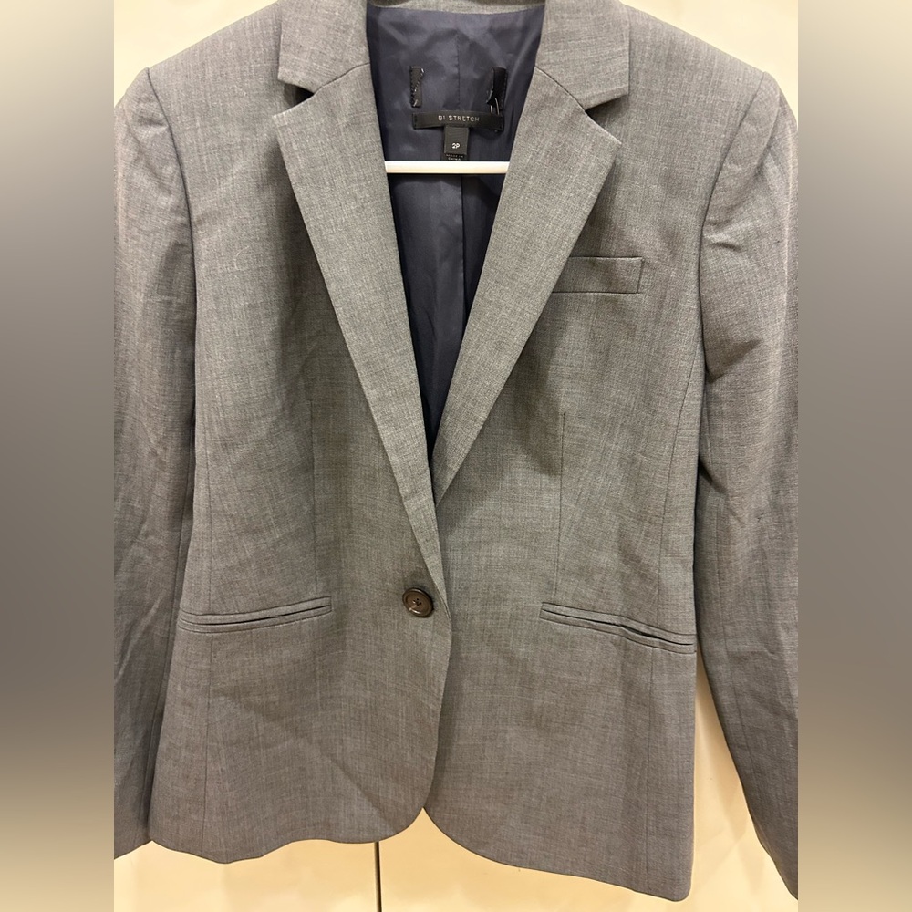 J. Crew Women's gray Tollegno 1900 Blazer size 2P